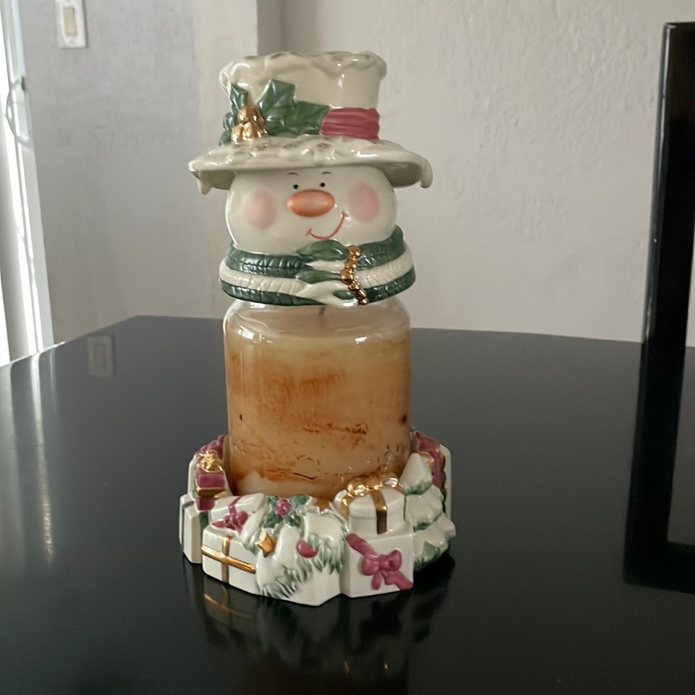 Lenox candle jar holder